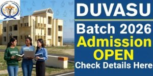 DUVASU Mathura PVT Online Form 2026