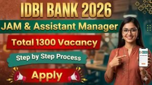 IDBI Bank JAM Recruitment 2026