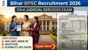 BPSC 33rd Judicial Services Recruitment 2026