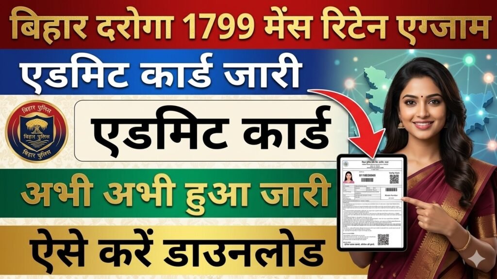 BPSSC Bihar Police SI Mains Admit Card 2026
