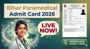 Bihar Paramedical Admit Card 2026 Out