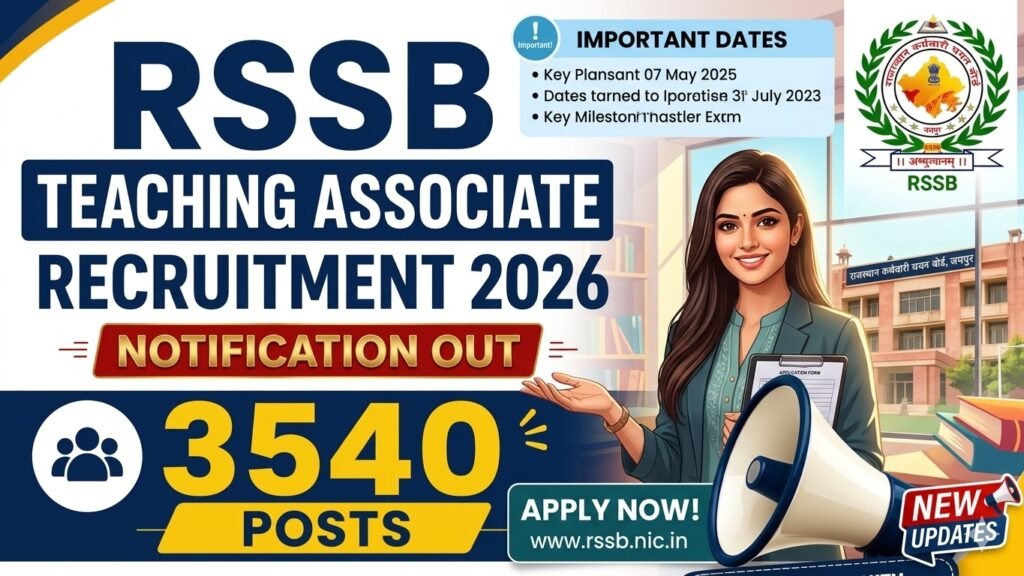 RSSB Contractual Teaching Associate Recruitment 2026