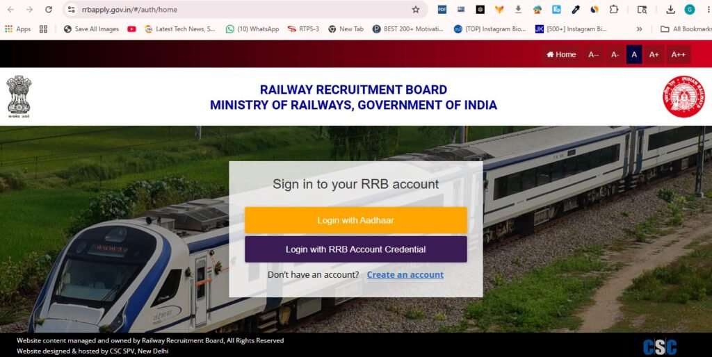 Railway RRB ALP Online 2026