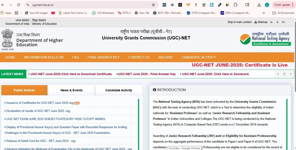 UGC NET June 2026 Application Form