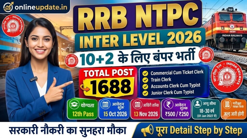 RRB NTPC Inter Level Bharti 2026